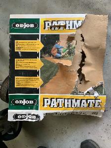 Pathmate mold for concrete/makes beautiful paths on property