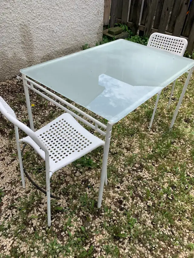 Glass Top Table and Chairs