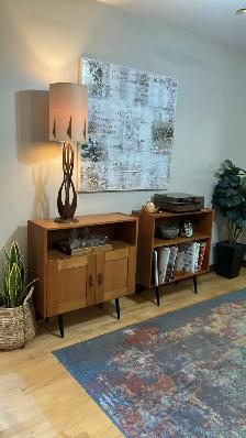 Mid century. TEAK TECK meubles. Buffet, bibliothèque, bahut disq - Photo 9