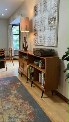 Mid century. TEAK TECK meubles. Buffet, bibliothèque, bahut disq - Photo 10