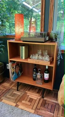 Mid century. TEAK TECK. Buffet, bibliothèque, bahut disques viny - Photo 8