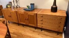 Mid century MODULAR TECK TEAK Buffet, console table, bar, bahut - Photo 5
