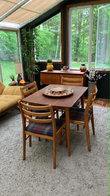 Mid century. TEAK TECK. Plateau tournant / Lazy susan dining roo