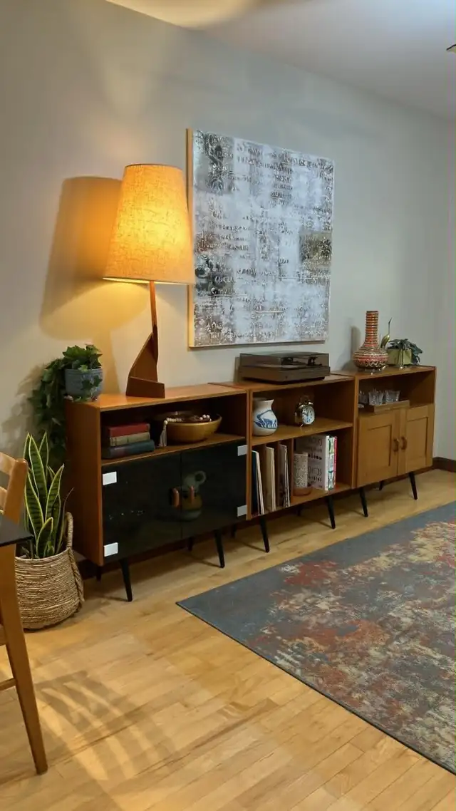 Mid century. MODULAIRE TECK TEAK. Buffet, console, bar, bahut di