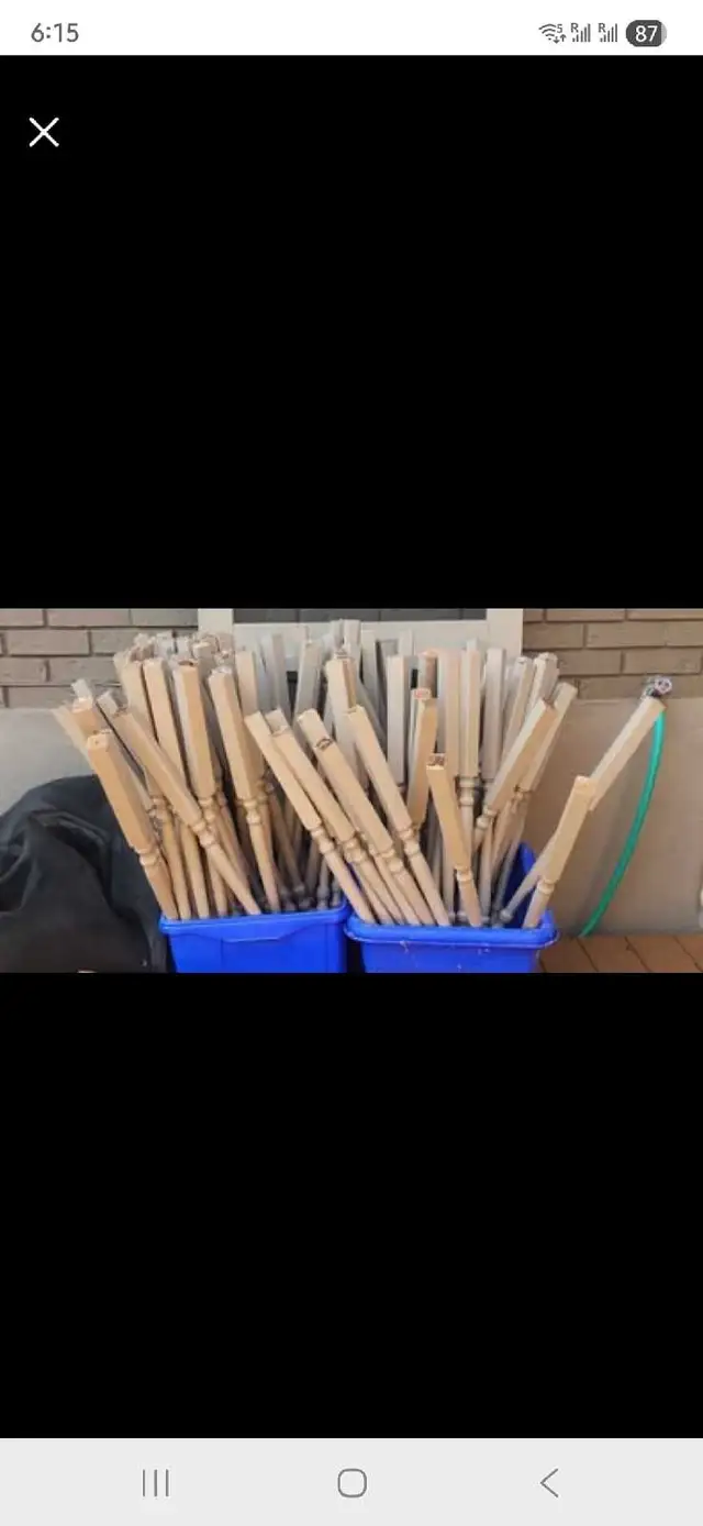 Wooden Spindles 36'