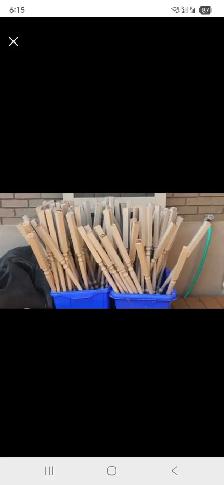 Wooden Spindles 36'
