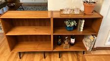 Mid century TEAK TECK. 2 dispo. Bibliothèque, bar, table console - Photo 4