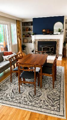 Mid century TEAK TECK. Ensemble salle à manger / GRANDE Table - Photo 3