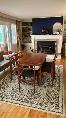 Mid century TEAK TECK. Ensemble salle à manger / GRANDE Table - Photo 9