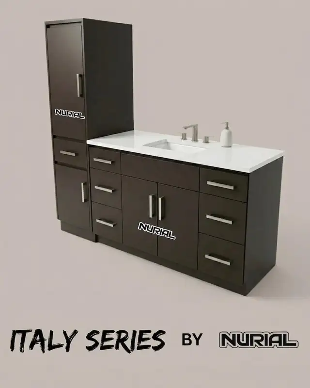 Kitchen countertops porcelain tiles LED mirrors