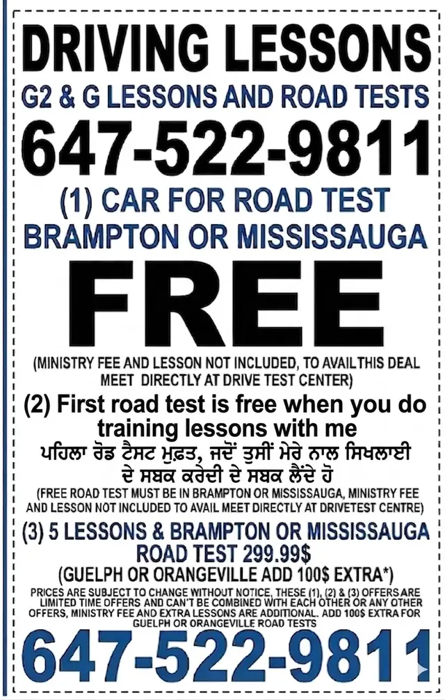 Professional Driving Lessons G2 and G