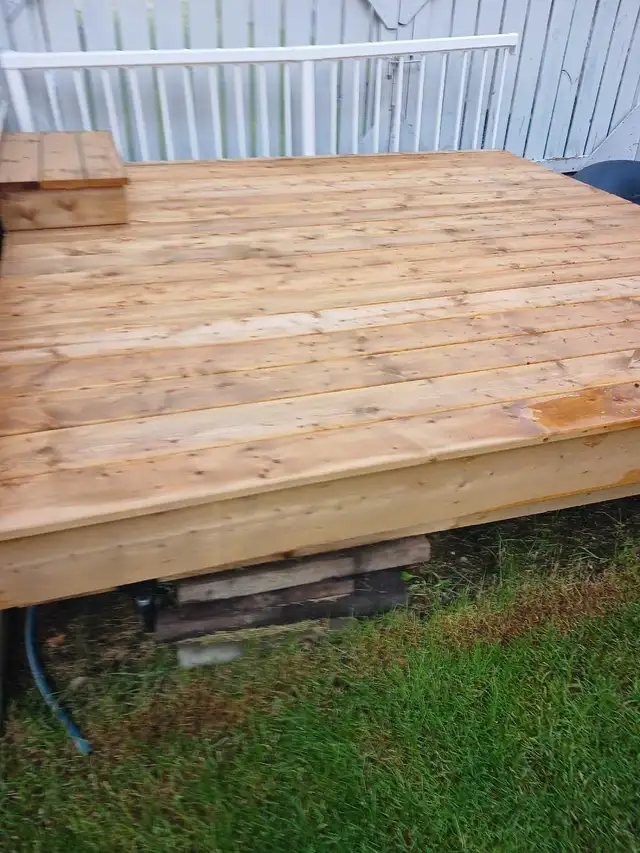 8x8 pressure treated deck