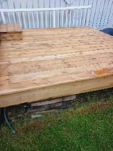 8x8 pressure treated deck