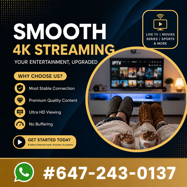 Stable 4k connection - hd tv quality