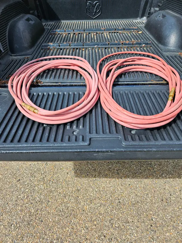 2- 50 Foot Air Hoses, 3/8 inch, $ 10 Each