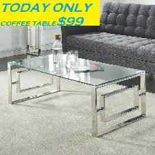 MEGA LIQUIDATION FOR COFFEE TABLE IN SILVER TODAY ONLY..