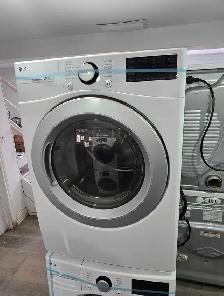 NEWER! LG 27' White Front-Load Stackable Washer & Electric Dryer - Photo 5