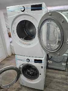 NEWER! LG 27' White Front-Load Stackable Washer & Electric Dryer - Photo 8