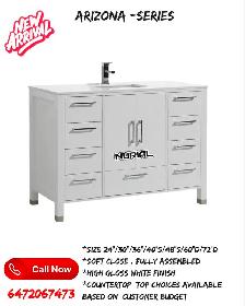 bathroom vanities quartz countertops porcelain tiles - Photo 6