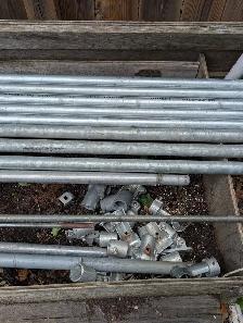 Galvanized steel piping