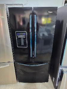 Whirlpool 30' Black French Door Fridge Bottom Slide Out Freezer