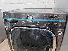 LG 27' Black Stainless Steel Front-Load Stackable Washer Machine - Photo 2