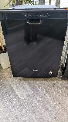 Black Whirlpool Dishwasher