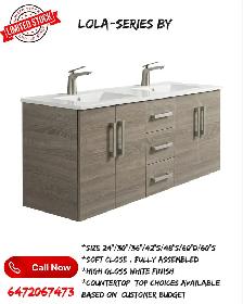 bathroom vanities LED mirrors solid wood cabinets - Photo 4