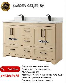 bathroom vanities LED mirrors solid wood cabinets - Photo 6