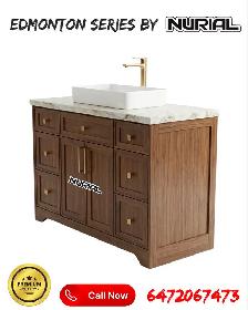bathroom vanities LED mirrors solid wood cabinets - Photo 9