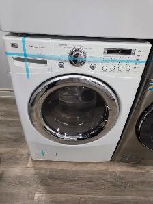 LG 27' White Front-Load Stackable Washer And Electric Dryer Set - Photo 2