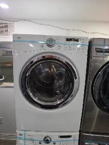LG 27' White Front-Load Stackable Washer And Electric Dryer Set - Photo 5