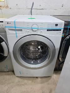 2025 MODEL! LG 27' White Front-Load Stackable Washer / Washing