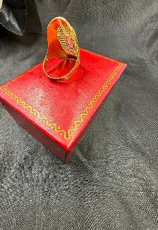 Women's Large 14K Gold Ring with Pink Topaz~Size 8 - Photo 3