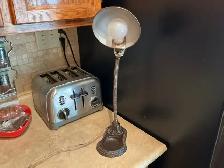 Vintage Industrial Gooseneck Desk Lamp with Cast Iron Base ! - Photo 4