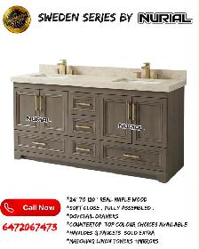wood kitchen cabinets ON SALE! LED mirrors quartz countertops - Photo 9
