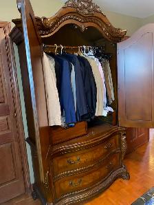 Antiquité Set de chambre en bois e marbre payé $9000 pour $1800 - Photo 7
