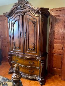 Antiquité Set de chambre en bois e marbre payé $9000 pour $1800 - Photo 8