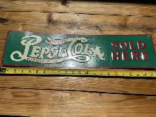 DRINK PEPSI-COLA DELICIOUS-HEALTHFUL Tin Sign !