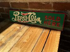 DRINK PEPSI-COLA DELICIOUS-HEALTHFUL Tin Sign ! - Photo 5