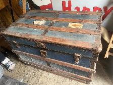 Hudson Bay antique trunk - Hudson Bay tag
