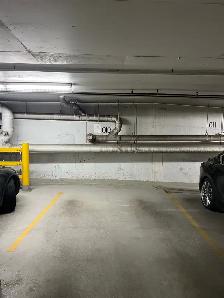 Underground parking in downtown Calgary