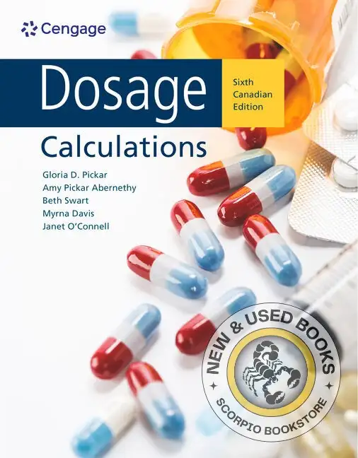 Dosage Calculations 6e Pickar 9781778417139