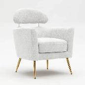 Brand New MMW Teddy Boucle Accent Armchair $199 - Photo 8