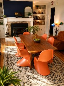 Mid century. Ensemble salle à manger. TECK TEAK Table / Chaises - Photo 10