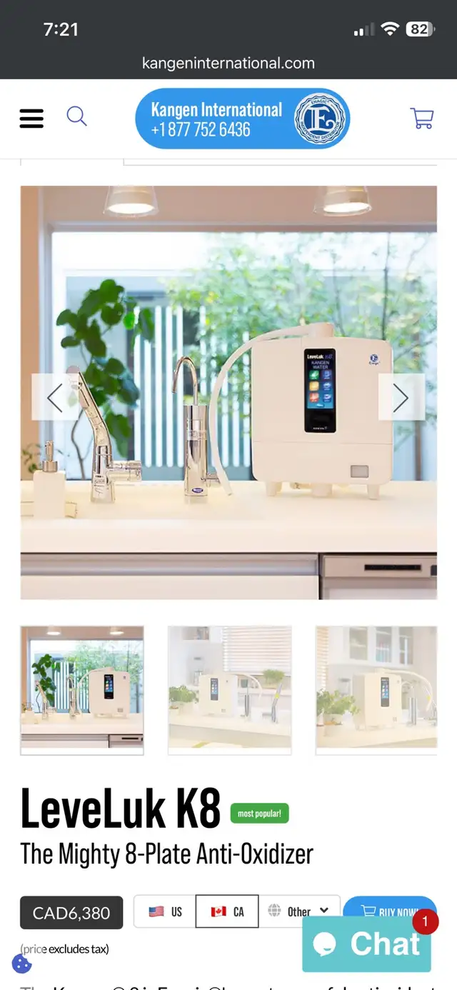 Leveluk k8 kangen water machine