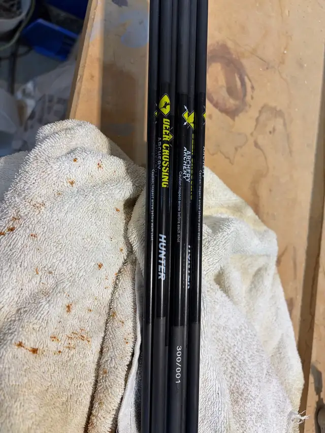 arrow shafts.