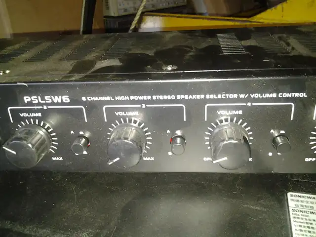 6 Channel Speaker Selector Switch - 6 Channel Speaker Selector S