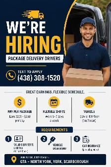 Parcels Delivery Drivers