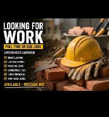 Looking for Full-Time Work or Odd Jobs – Experienced Labourer